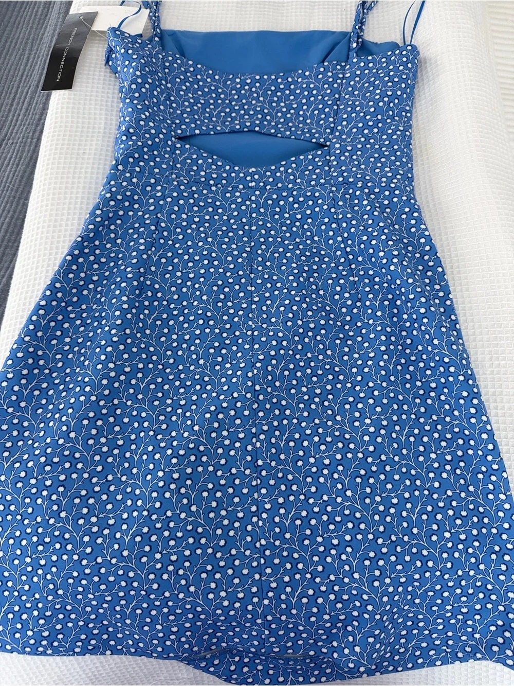 French Connection Blue and White Mini Dress